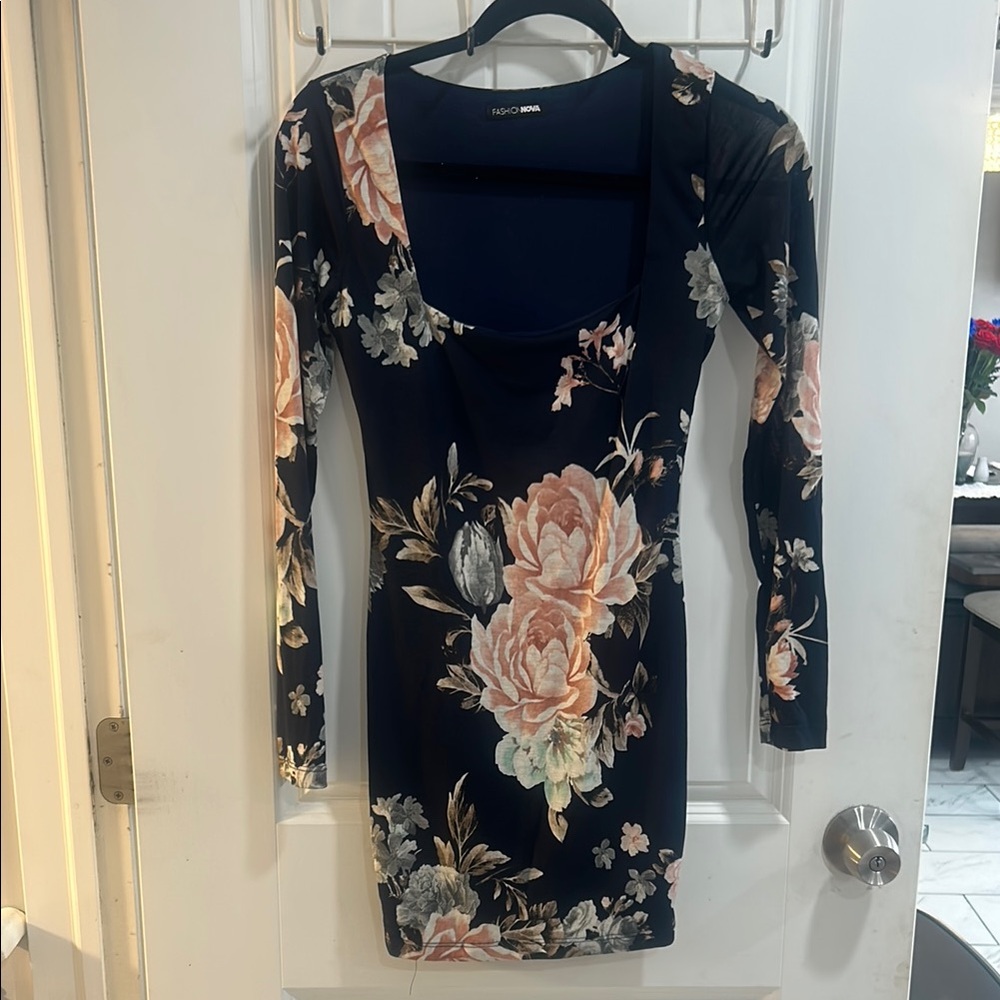 Floral Long Sleeve Dress